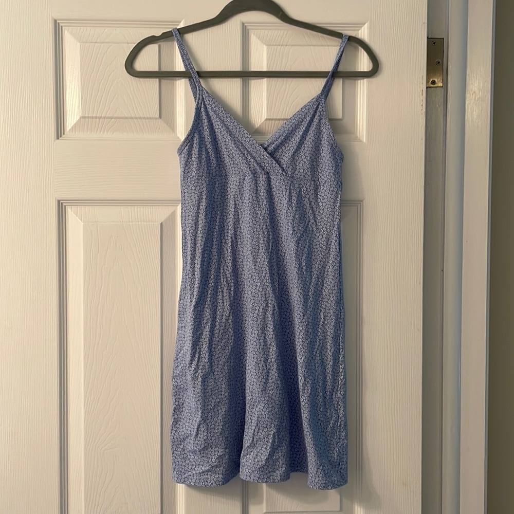 NWOT Brandy Melville blue dress with white floral print